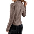 thumbnail image 5 of Womens Long Sleeve Striped Button Down Blouse Tops Slim Fit Collared Dress Shirts, 2026 Summer Casual Business Office Work Outfits Wrinkle Free Trendy Clothes, 5 of 5