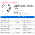 thumbnail image 2 of Fuel Injector Connector - Compatible with 1982 - 1986, 1988 - 1992 Pontiac Firebird 1983 1984 1985 1989 1990 1991, 2 of 2