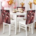 thumbnail image 4 of Decorative Chair Back Cover One Size x2 Chair Cover Dining Chair Slipcovers Chair Back Decoration Festival Chair Decoration Cartoon Christmas Candy Cane, 4 of 6