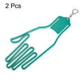 thumbnail image 3 of Unique Bargains Golf Gloves Stretcher, 2 Pack Plastic Keeper Support Rack Holder Dryer Hanger Frame with Keychain Hook for Sports Gloves Maintenance, Green, 3 of 5