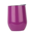 thumbnail image 4 of Vino aislado Cerveza Té Taza de café Beber Taza de vacío Forma de cáscara de huevo Morado Baoblaze Vaso de vino de acero inoxidable, 4 of 8