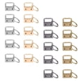 thumbnail image 3 of EeaseCA 20Pcs Durable Key Fob Hardwares Useful 25mm Key Chain Fob for DIY Craft, 3 of 7