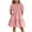 FY1_Pink, variant on Meichang Girls Dresses Kids Summer Puff Short Sleeve Crew Neck Tiered Dress Cute Beach Flowy Mini Dresses Casual Solid Loose Fit A-Line Party Dress