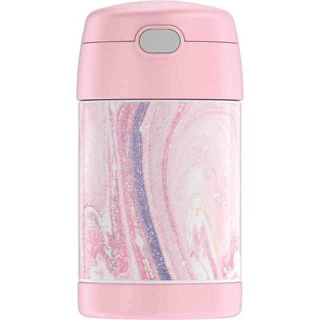THERMOS 16 oz Food Jar Funtainer, Pink Marble