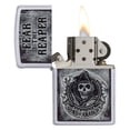 thumbnail image 2 of Zippo 28502 - Sons of Anarchy Fear The Reaper Satin Chrome Lighter, 2 of 3