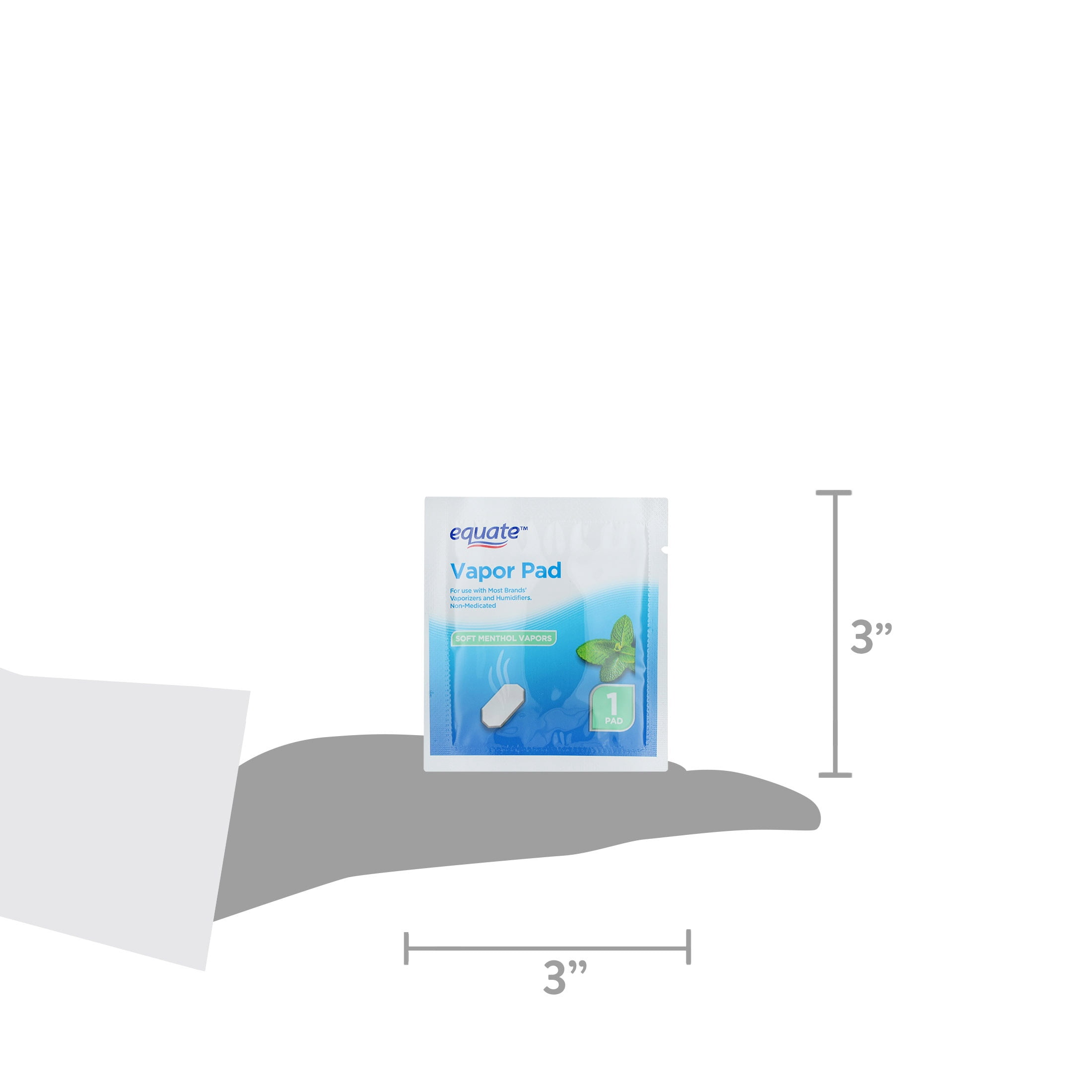 Equate Soft Menthol Vapor Pads, 12 Count