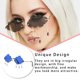 thumbnail image 5 of Jumpingount Gafas de sol de para mujer, gafas multifuncionales para mujer, rojo Cuidado del cabello Azul oscuro, 5 of 6