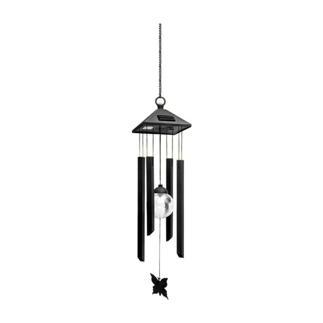 Luz con energía solar con decoración colgante de de viento accesorios multifuncionales resistentes para regalos de jardinería de 29.5