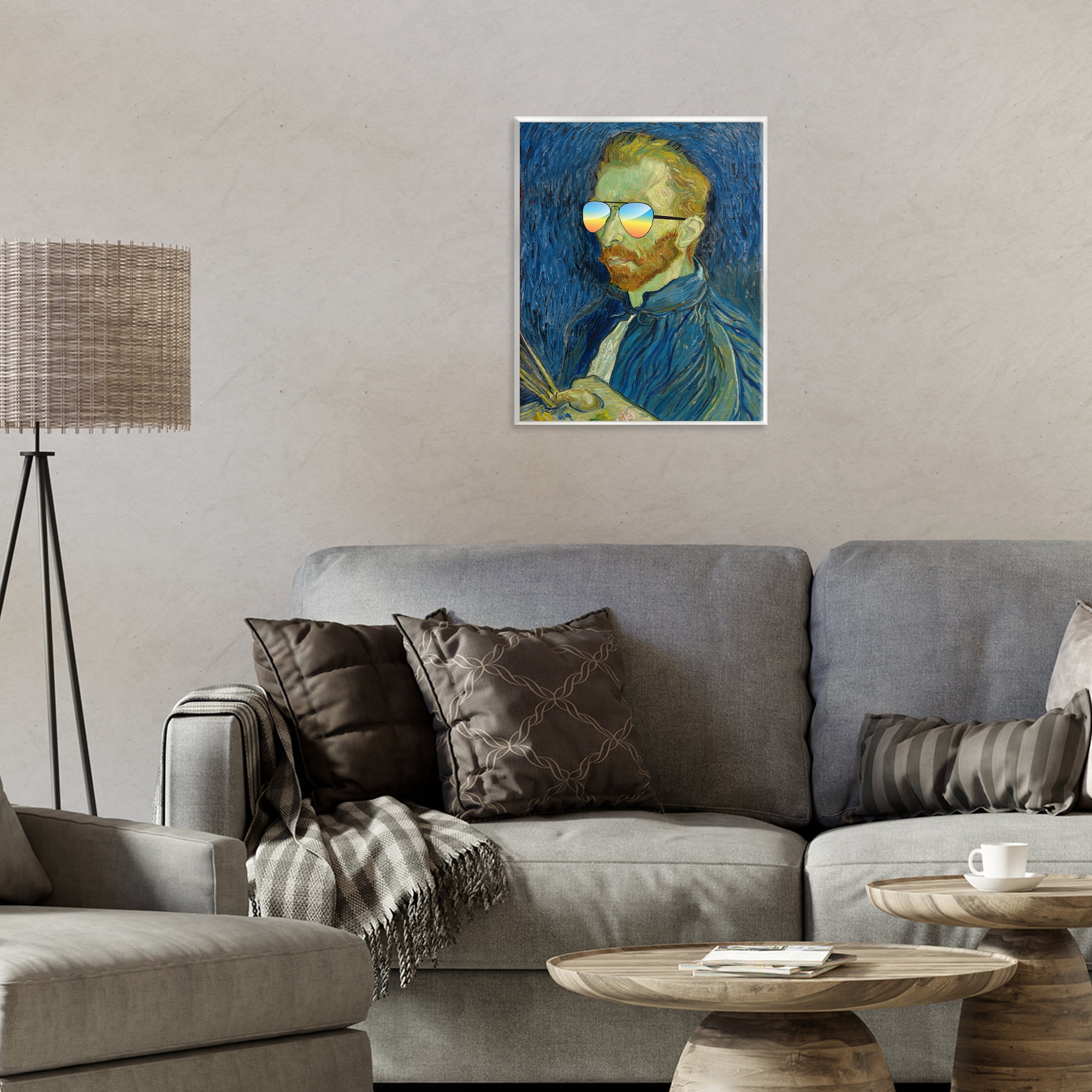 Funny Van Gogh Sunglasses Wall Plaque Art, design by Masters Redux
