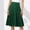 01 Green, variant on Weiqiqre Mini Skirt Summer High Elastic Waist A line Flared Pleated Wool Tartan Skirts