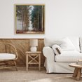 thumbnail image 3 of Stupell Industries Modern Tall Trees Pathway Gold Floating Frame Canvas Art, 25 x 25, by Kim Curinga, 3 of 8