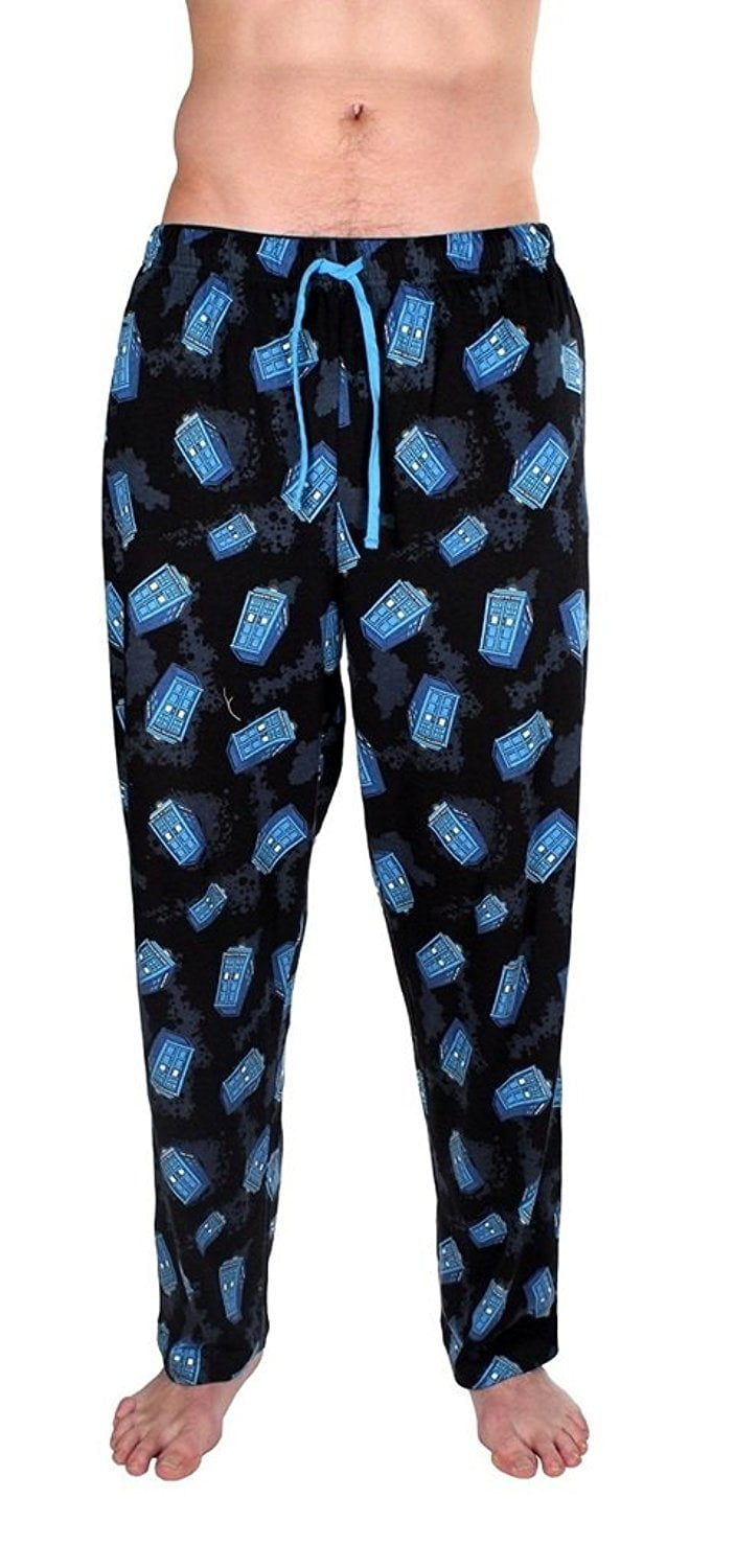 Doctor Who Tardis All Over Black Lounge Pants - Walmart.com