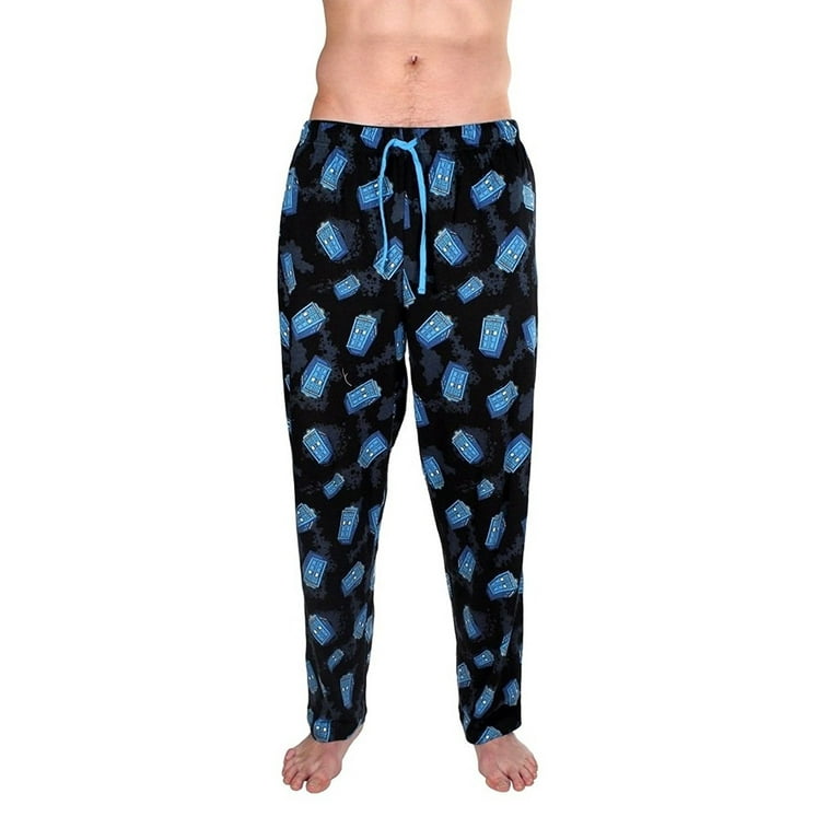 Doctor Who Tardis All Over Black Lounge Pants Walmart