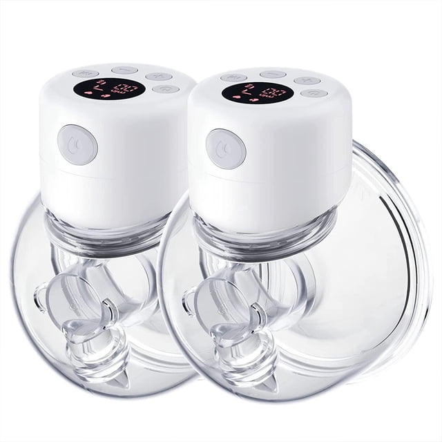 Extractor de leche portátil, extractor de leche doble manos libres con 2 modos de trabajo, 9 niveles de succión ajustables Simule el ritmo de succión del bebé Extractor de leche eléctrico in