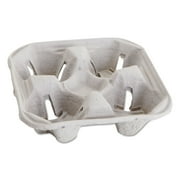 Carryout Cup Trays, 12-20oz, 4-Cup Capacity, 300/Carton