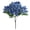 Blue, variant on 1Pc 11" Vibrant Sunset Orange-Red Artificial Geranium Bush, Fake Outdoor Flowers Stem, Plastic Silk Floral Arrangement for Patio Deck Pots