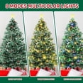 thumbnail image 4 of Twister.CK 6.5ft Pre-Lit Artificial Christmas Tree with Tree Topper Star , 350 Multi-Color Lights & 80 Pinecones Christmas Trees for Holiday Decorations 8 Lighting Modes, 4 of 7