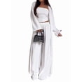 thumbnail image 3 of Conjunto Deportivo de Piezas para Mujer, de Otoño, para Estar en Casa, con Camiseta de Larga y Pantalón Deportivo de Cintura Alta S, 3 of 9