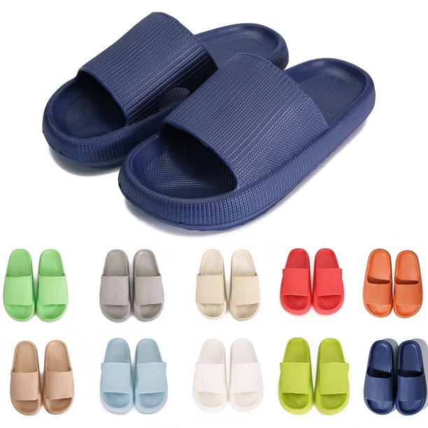 Zapatillas Rosyclo Cloud con suela acolchada de 4,5 cm de grosor, color azul marino