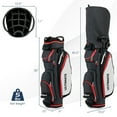 thumbnail image 2 of Gymax 9.5" Golf Cart Bag w/14 Divider Rain Hood Cooler Bag 8 Pockets, 2 of 10