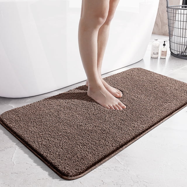 Alfombrilla antideslizante de color sólido para baño, alfombrilla de entrada sencilla para el hogar, alfombrilla absorbente para puerta de baño y dormitorio