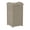 Dark Taupe, variant on Wicker Resin Outdoor Hideaway Trash Can with Latching Lid for Use in Backyard, Deck, or Patio, White