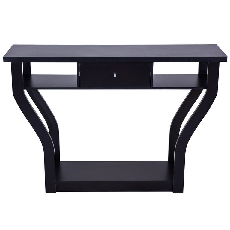 Costway accent console table modern sofa entryway hallway hall furniture deals