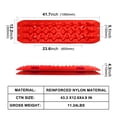 thumbnail image 3 of X-BULL New Recovery Traction Tracks Sand Mud Snow Track Tire Ladder 4WD (Red,3gen), 3 of 6