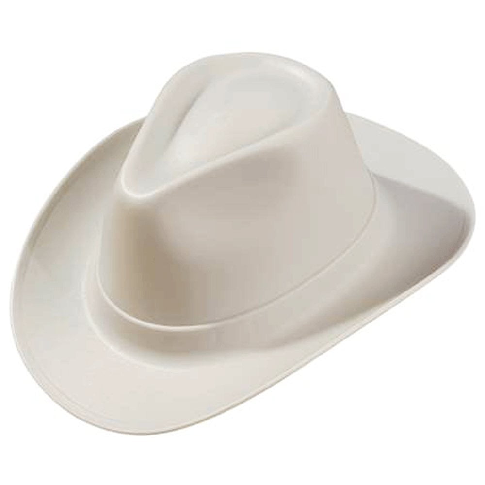 Жесткая шляпа. Vulcan vcb200-00 Western hard hat, Type 1, class e, Ratchet (6-point), белый. Vulcan каска строительная. Каска шляпа. Каска ковбойская шляпа.
