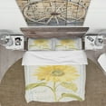 thumbnail image 3 of Designart 'Floursack Florals II' Cottage Duvet Cover Set, 3 of 4