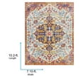 thumbnail image 3 of Livabliss Area Rugs for Living Room, 8x10 Harput Traditional Blue Rug, Bedroom Dining Room Home Decor Stain Resistant Carpet (7'10" x 10'2"), 3 of 9