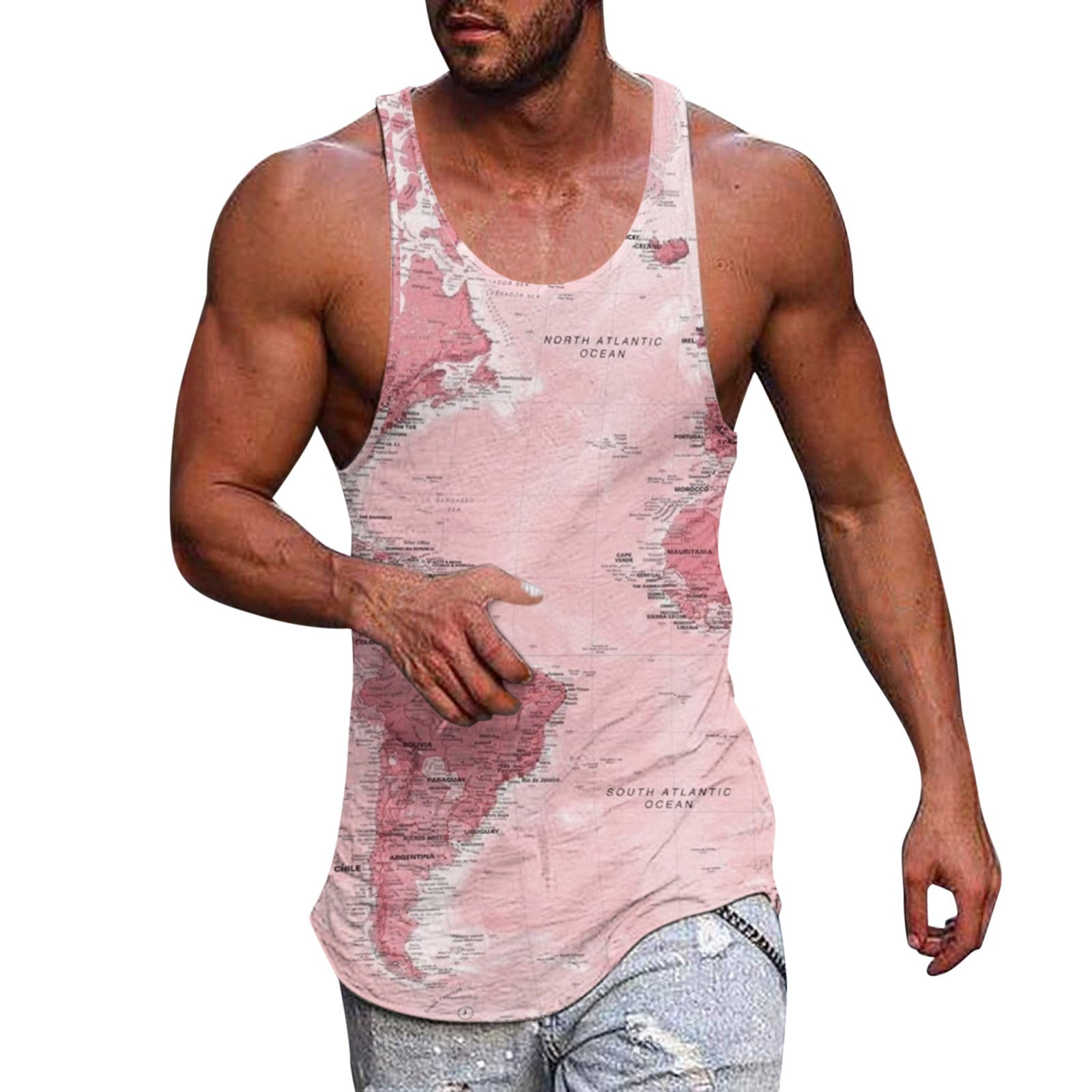 Mens Tank Tops Big and Tall Mens Summer Surf Beach Tank Top Large Size  Casual Breathable Sleeveless Top Loose Full Print Tank Top - Walmart.ca