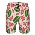 thumbnail image 4 of Kdxio Watermelon Pattern Mens Casual Shorts - Drawstring Summer Beach Sports Shorts for Men, 4 of 9