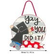 thumbnail image 3 of TIMIFIS Home Decor New Graduation Season Square Graduation Wooden Pendant Ornament DecorFall, 3 of 7