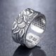 thumbnail image 1 of Anillos con patrón de Horus y Anubis de Los dioses egipcios para hombres, anillo ajustable de moda Punk Vintage, regalos de joyería, nuevo diseño, 1 of 4