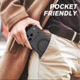 thumbnail image 6 of Dteck Magnetic for iPhone 17 Pro Case, Compatible with MagSafe, Retro PU Leather Matte Finish Camera Protection Shockproof Protective Phone Cover 6.3 Inch,Gray, 6 of 6