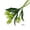 Green, variant on Gel Tulip Artificial Flower, Single Soft Rubber Fake Floral, Realistic Touch Wedding Bouquet, Decorative Prop for Home, Party, Wedding, Shooting & Table Decoration, 15.35in/39cm, Green
