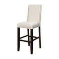thumbnail image 2 of Home Square 2-Piece Furniture 30" Wood Bar Stool Set in Glitz White, 2 of 7