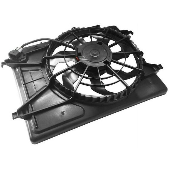 Auxiliary Fan Assembly - Compatible with 2007 - 2010 Hyundai Elantra 2008 2009
