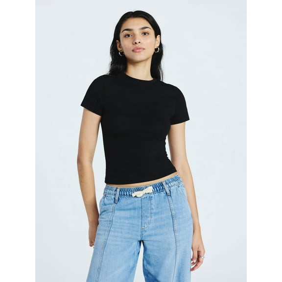 Scoop Women’s The York Baby Tee with Short Sleeves, Sizes XS-XXL