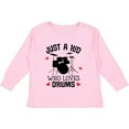 thumbnail image 3 of Inktastic Future Drummer Kid Loves Drums Boys or Girls Long Sleeve Toddler T-Shirt, 3 of 5
