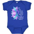thumbnail image 3 of Inktastic Suicide Prevention Awareness Purple Teal Sunflower Ribbon Boys or Girls Baby Bodysuit, 3 of 5