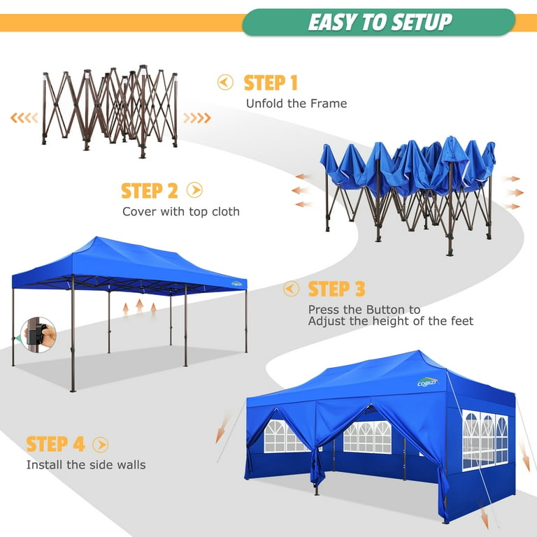 Heavy duty pop up canopy 10x20 with sidewalls online