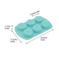 thumbnail image 3 of Ice Molds Silicone Lemon Slice Shaped Ice Cube Tray Freezer,Oven and Dishwasher Safe Reusable Chocolate Molds with 6 Holes for Ice Cubes,Chocolates,Soaps,Cake, 3 of 7