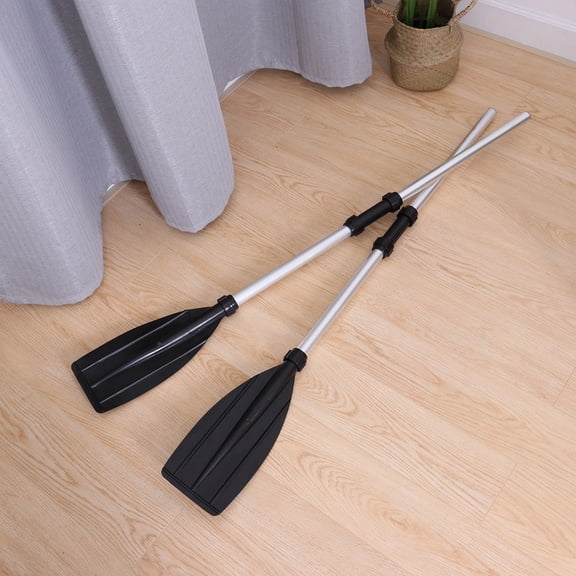 CTIRCHIU 1Pair Canoe Oars Aluminum Alloy Detachable Boat Paddle with Streamlined Blades for Boating