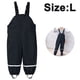 thumbnail image 1 of Pantalones de lluvia impermeables para niños Pantalones con tirantes a prueba de suciedad para niños y niñas, 1 of 8