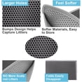 thumbnail image 3 of Double Layer Cat Litter Mat Waterproof Urine Proof Kitty Litter Mat Honeycomb Litter Box Mat Soft Non slip Cat Litter Mat, 3 of 5