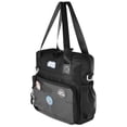 thumbnail image 2 of Bolso Ita negro, bolso bandolera, bolso de mensajero con inserto para exhibir pins, mochila multiusos de algodón de terileno para exhibir anime, viajes, 2 of 6