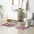 thumbnail image 6 of Yayeee Bath Rugs for Bathroom Floor Set of 2 Non Slip Fluffy Soft Absorbent Mat, Purple Jam, 6 of 7