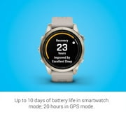 Garmin epix Pro (Gen 2) Sapphire Edition, 42mm, High Performance Smartwatch, Advanced Training Technology, Built-in Flashlight, Light Sand